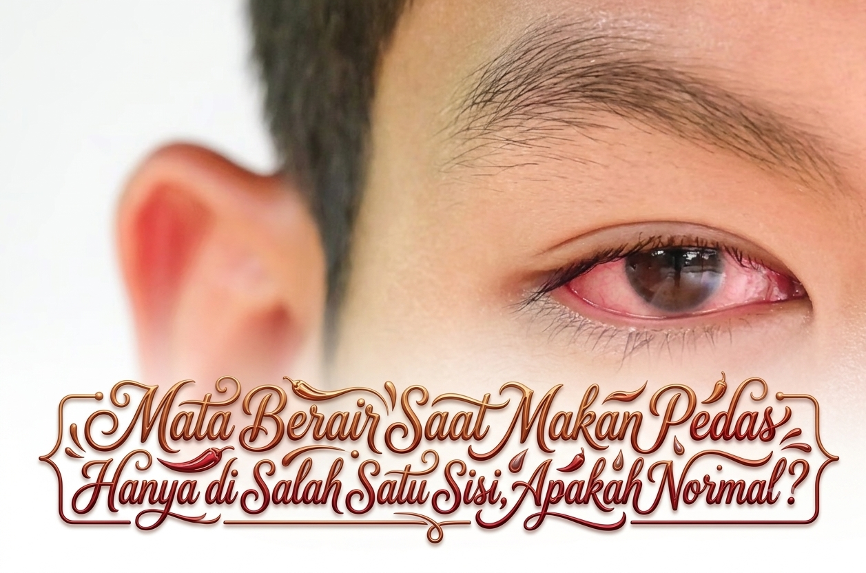Mata Berair Saat Makan Pedas Hanya di Salah Satu Sisi, Apakah Normal?