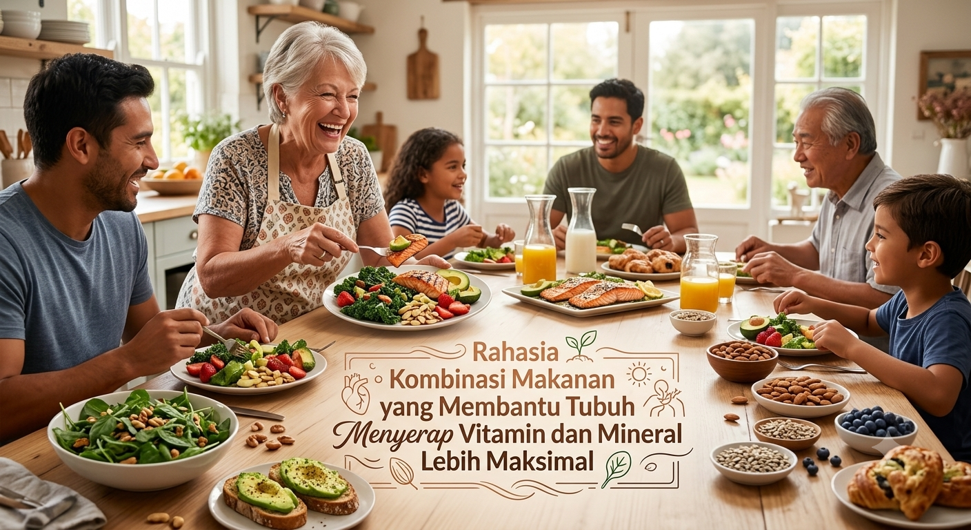 Rahasia Kombinasi Makanan yang Membantu Tubuh Menyerap Vitamin dan Mineral Lebih Maksimal