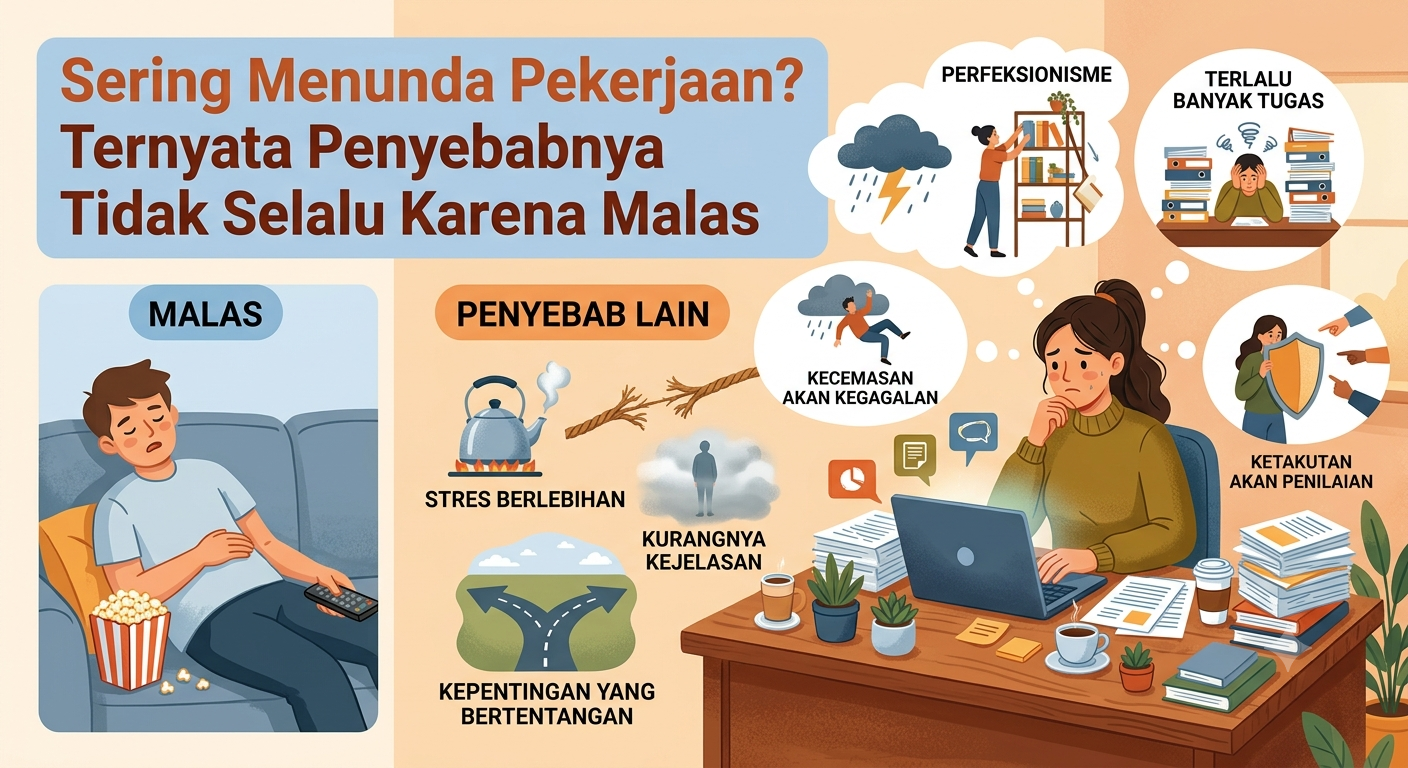 Sering Menunda Pekerjaan? Ternyata Penyebabnya Tidak Selalu Karena Malas